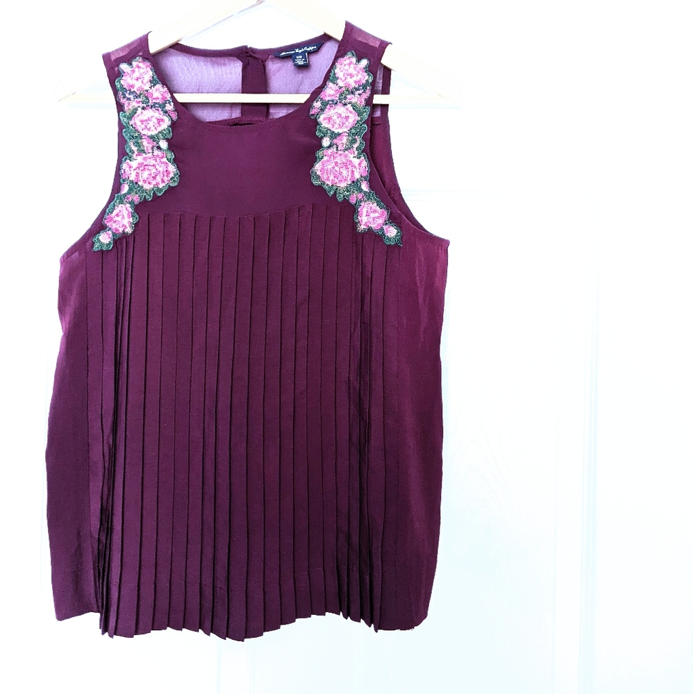 Jewel Tone Boho Romance Blouse. M.